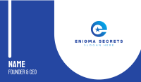 Blue Star Letter E  Business Card Image Preview