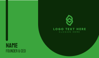 Laced Leaf Outline  Business Card Design
