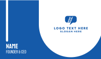 Blue Ladder Chat Business Card Design