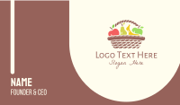 Healthy Fruit Basket Business Card Design