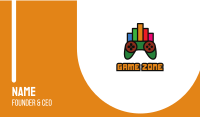 Colorful Gaming Stats Business Card Image Preview