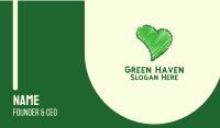 Green Love Business Card Image Preview