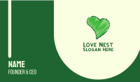 Green Love Business Card Image Preview