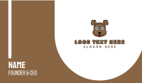 Brown Loyal Dog Business Card