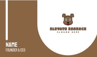 Brown Loyal Dog Business Card
