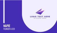 Gradient Purple Triangle Business Card