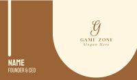 Bronze Business Card example 3