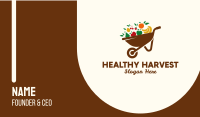 Healthy Fruit Wheelbarrow  Business Card Image Preview