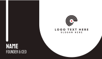Disc Outline C Business Card
