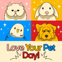 Modern Love Your Pet Day Instagram Post