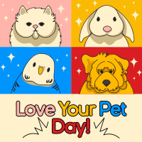 Modern Love Your Pet Day Instagram Post Image Preview