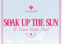 Summer Fun Greeting Postcard Design