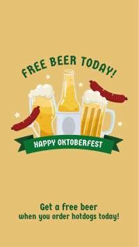 Cheers Beer Oktoberfest Facebook Story