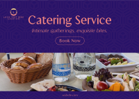 Elegant Catering Service Postcard Design