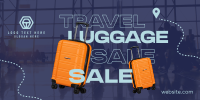 Travel Luggage Sale Twitter Post Design