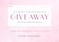 Elegant Chic Giveaway Postcard