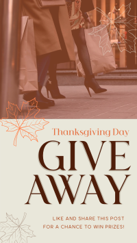 Massive Giveaway this Thanksgiving TikTok Video Design