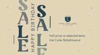 Hooray Birthday Promo Facebook Event Cover