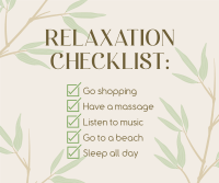 Nature Relaxation List Facebook Post