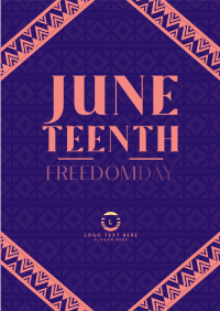 Juneteenth Freedom Revolution Poster