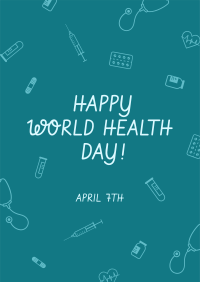 World Health Day Icons Poster