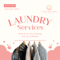 Dry Cleaning Service Instagram Post