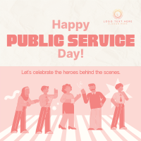 Playful Public Service Day Instagram Post