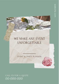 Event and Party Planner Scrapbook Flyer