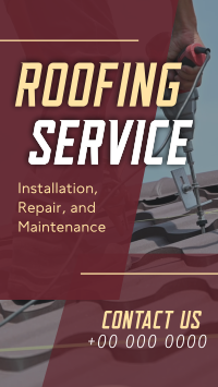 Modern Home Roofing Instagram Story