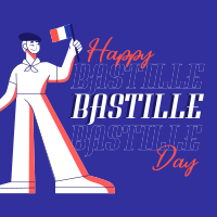 Hey Hey It's Bastille Day Linkedin Post