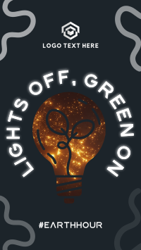 Lights Off Green On Facebook Story