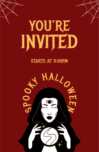 Spooky Witch Invitation