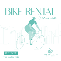 Biking in The City Instagram Post