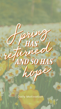 Spring Hope Quote Instagram Reel