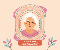 Greeting Grandmother Frame Facebook Post