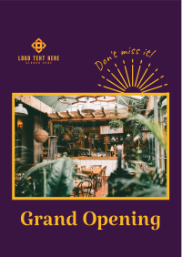 Bistro Grand Opening Flyer