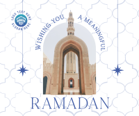 Greeting Ramadan Arch Facebook Post