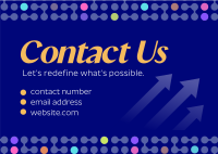 Corporate Connect with Us Postcard Design