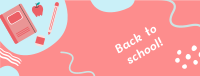Cute Back to School Greeting Facebook Cover