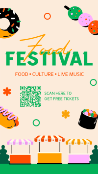 Street Food Festival Snapchat Design