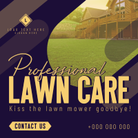 Professional Lawn Cleaning Instagram Post Design