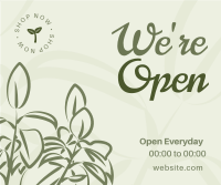 Plant Store Open Facebook Post