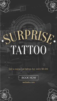 Simple Tattoo Shop TikTok Video Design