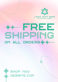 Minimal and Gradient Shipping Flyer