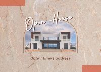 Open House Postcard example 1