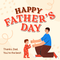 Father's Day Greeting Instagram Post Design