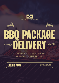 Barbecue Package Delivery Flyer Design