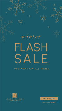 Winter Flash Sale Facebook Story