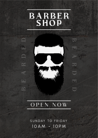 Bearded Barbers Flyer