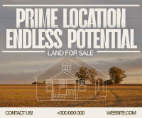 Minimalist Land For Sale Facebook Post Image Preview